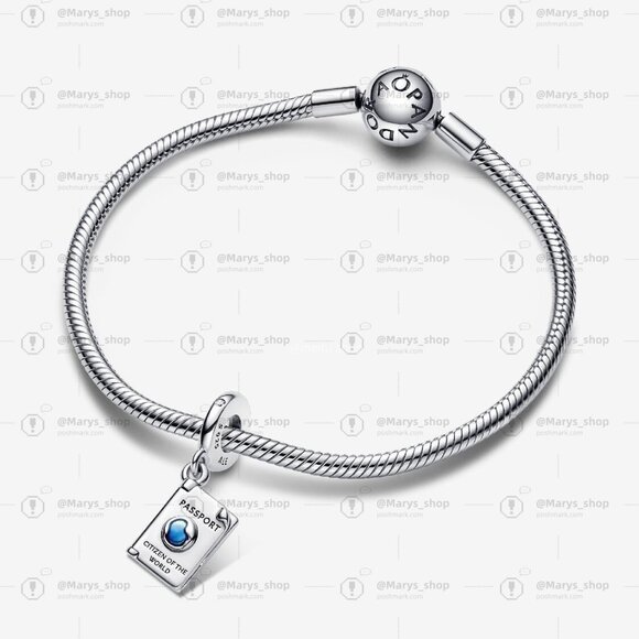 Pandora Openable Passport Dangle Charm - Picture 3 of 5